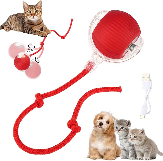 Petspany™ Smart Tail Rolling Ball – Interactive Pet Toy